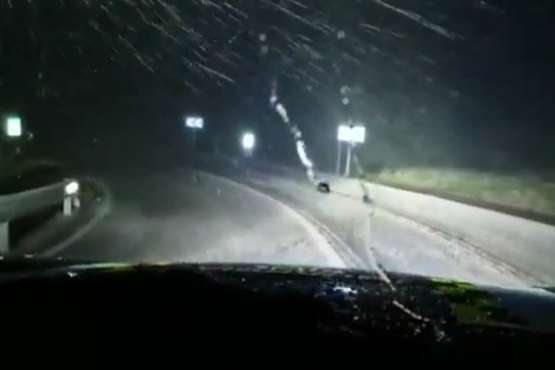 Nieva en la cumbre de Gran Canaria/TA.